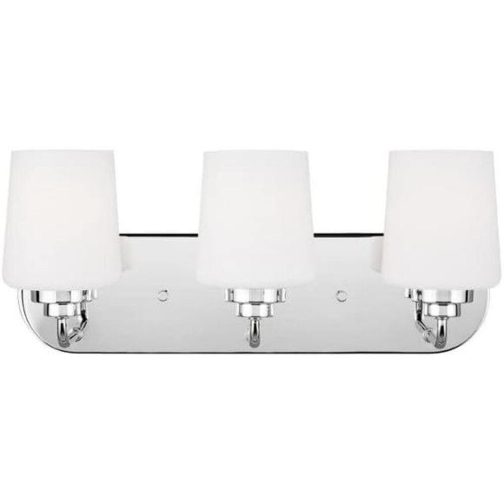 Sea Gull Lighting-Windom-3 Light Bath Vanity-Chrome Finish-Incandescent Lamping